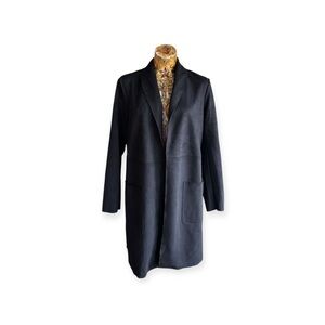 Catherine Malandrino black coat jacket medium